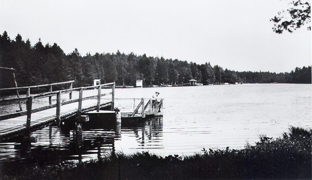 Gallträsk 1920-luvulla. Vy över Gallträsk på 1920-talet.