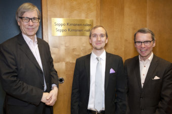 Seppo Kimanen, Christoffer Masar, Staffan Kurten cr Stefan Bremer plakett